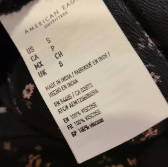 American Eagle Button Down Mini Dress Size Small - Picture 4 of 8